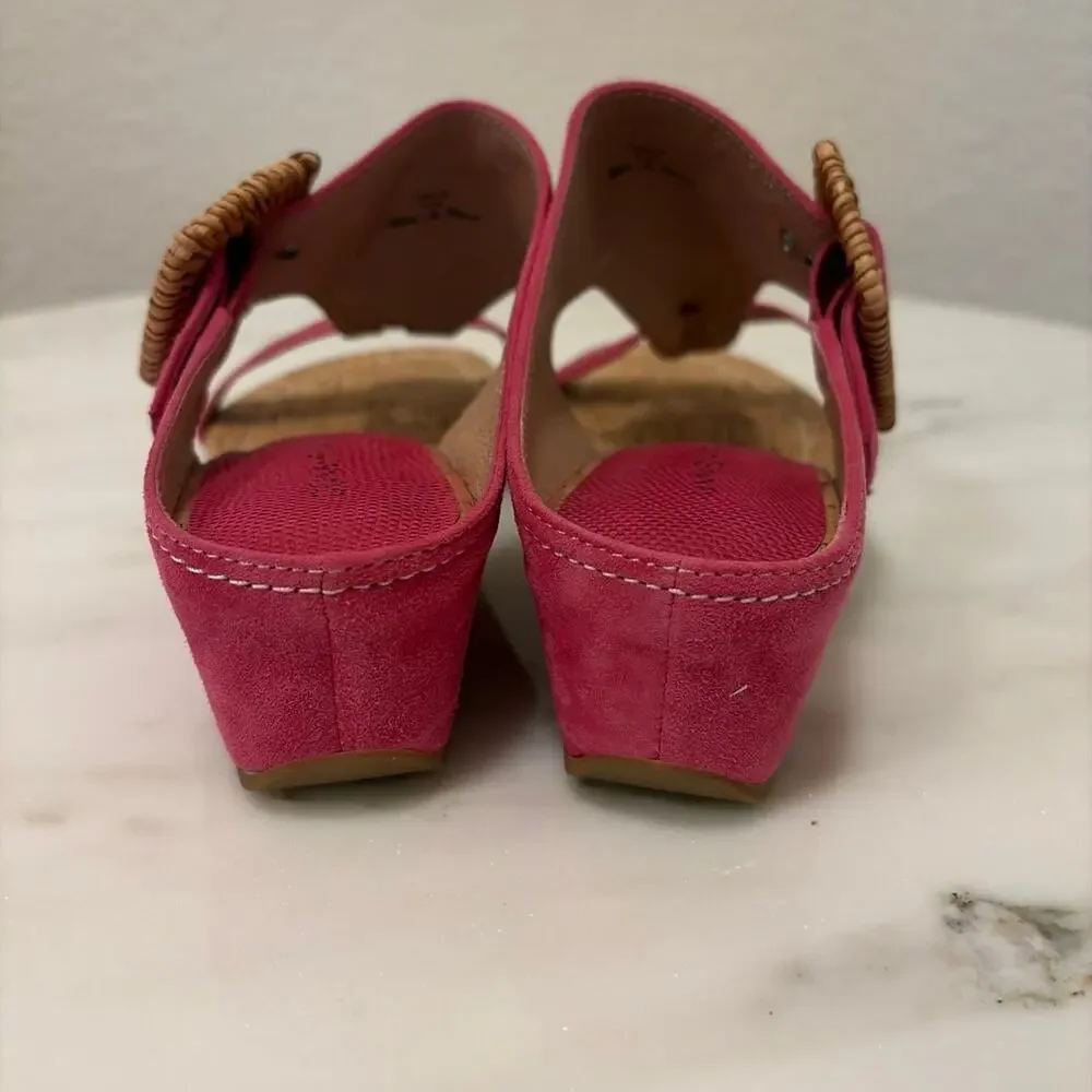 Donald Pliner Ofelia Hot Pink Wedge Sandal